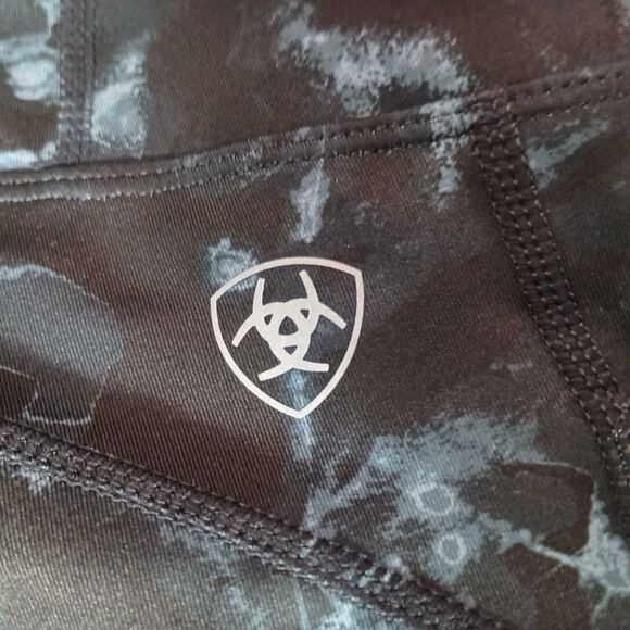 Ariat Tek Leggings Eos Knee Patch Blue Camo Womens Large - Picture 7 of 7